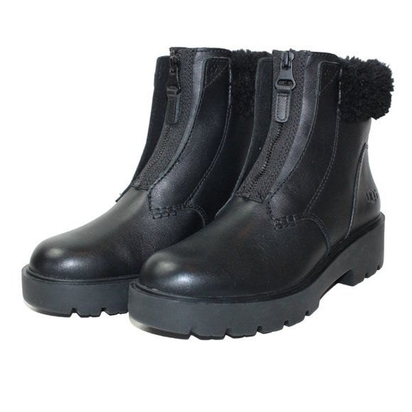 UGG Czeriesa Faux Fur Lined Ankle Booties Black Women's 8.5 NEW! - Picture 1 of 10